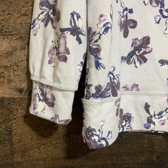 Caslon Light Blue Floral Cozy Print Sweatshirt - Picture 8 of 12